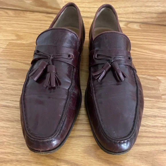 Bostonian SZ 8.5 Brown Leather Kilt & Tassel Flex Loafer Dress Luxury Office Bostonian | Shoes | Bostonian Mens Brown Tassel Loafers Size  main image 2